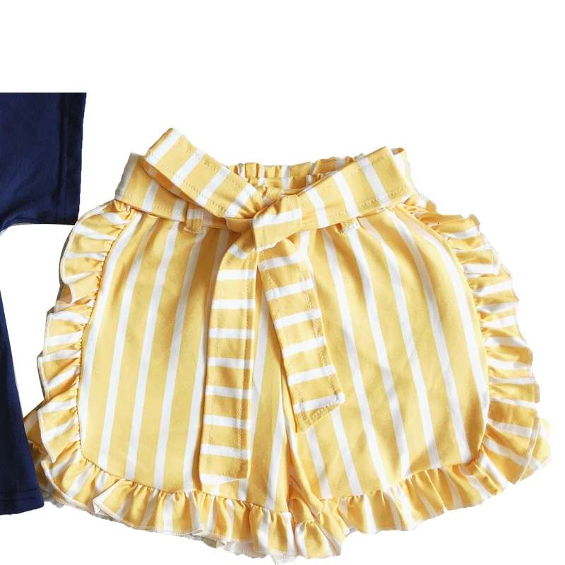 Новое поступление летняя одежда для маленьких девочек RTS синие бальдрические