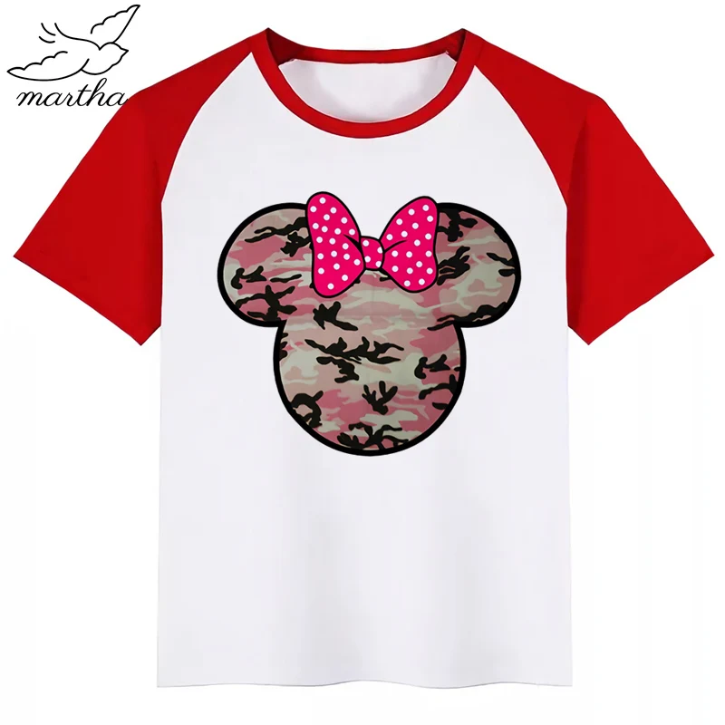 Детская забавная Футболка с принтом головы Микки Мауса детские летние топы