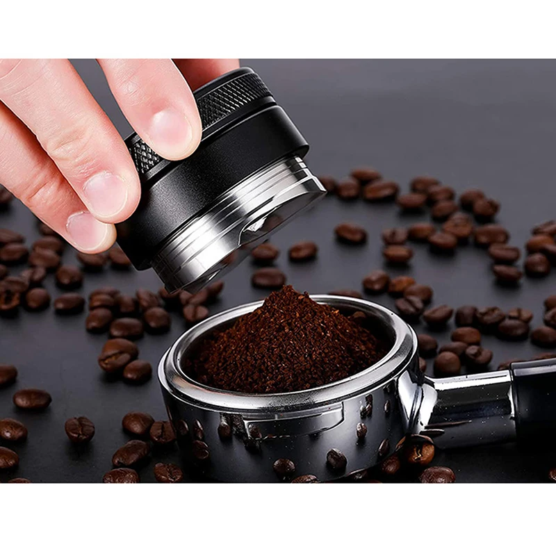 Compactador de caf&eacute; de acero inoxidable, 51MM/58MM, distribuidor de caf&eacute; en polvo, martillo, accesorios de caf&eacute; para el hogar-0