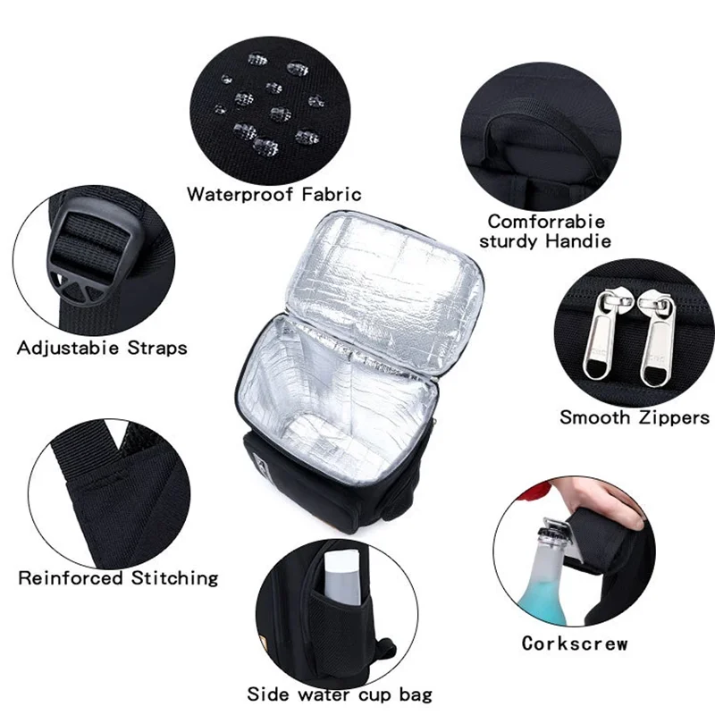 insulation backpack thickened cooler fashion camping beach picnic outdoor waterproof multifunction tools unisex insulation bags free global shipping