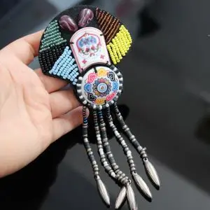 Fashion folk tassel beaded Patches for Clothing Rhinestone sequins floral parche ropa Appliques Decoration Badge | Дом и сад