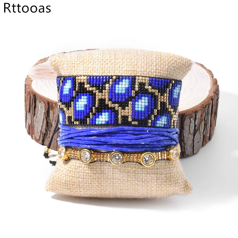 

Rttooas Tortoise Pattern Bracelet Miyuki Beaded Charm Bracelets For Women Pulseras Mujer 2022 Fashion Female Crystal Jewelry