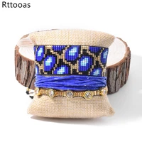 rttooas tortoise pattern bracelet miyuki beaded charm bracelets for women pulseras mujer 2022 fashion female crystal jewelry