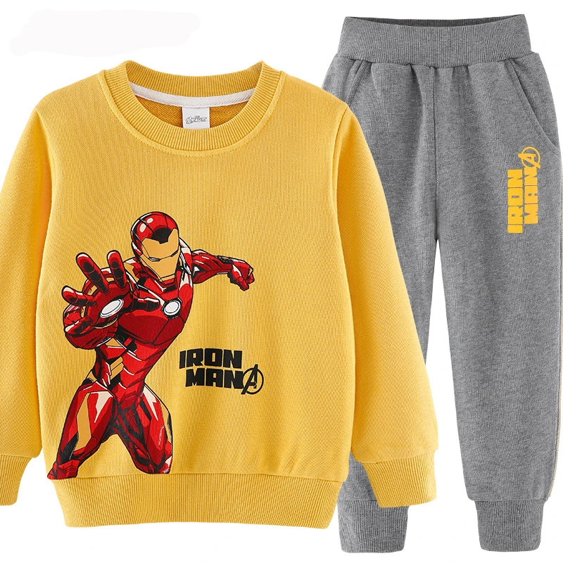 Детская одежда с героями комиксов Марвел косплей-костюмы капюшоном Человек-паук