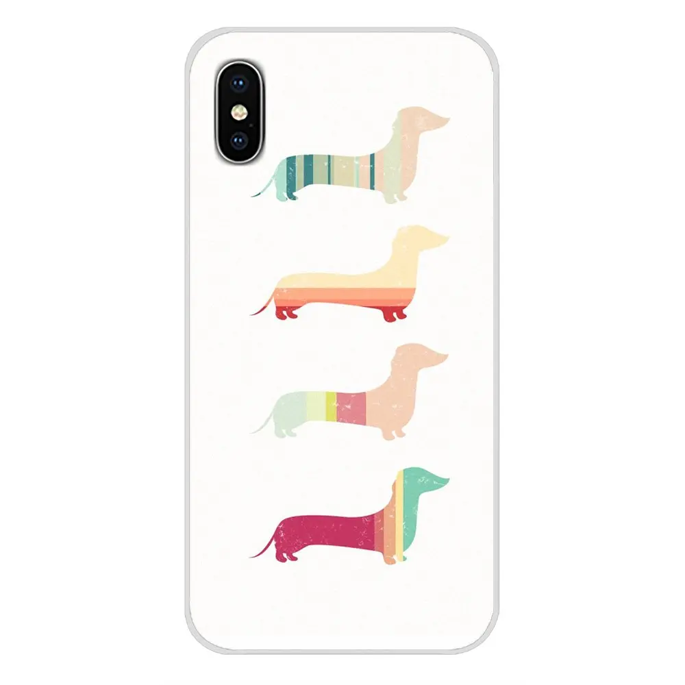 Mobile Dachshund Doxie Flower Dog Puppy Phone Covers For Xiaomi Redmi 4A S2 Note 3 3S 4 4X 5 Plus 6 7 6A Pro Pocophone F1 | Мобильные