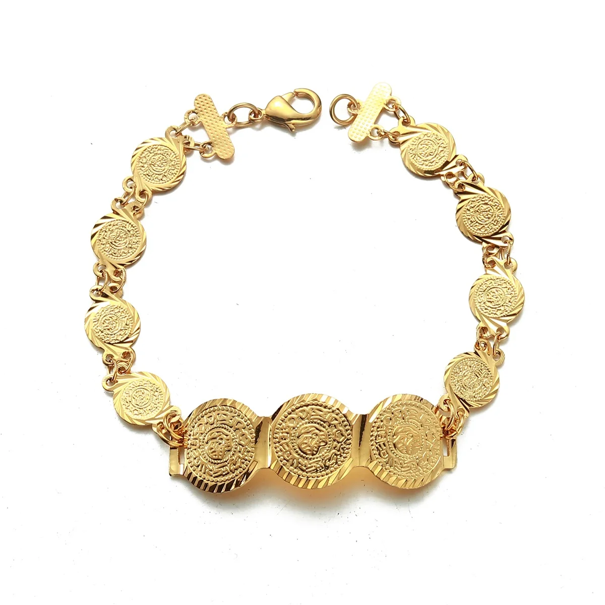 Золотистый цвет винтажный телефон для женщин и мужчин денежный браслет