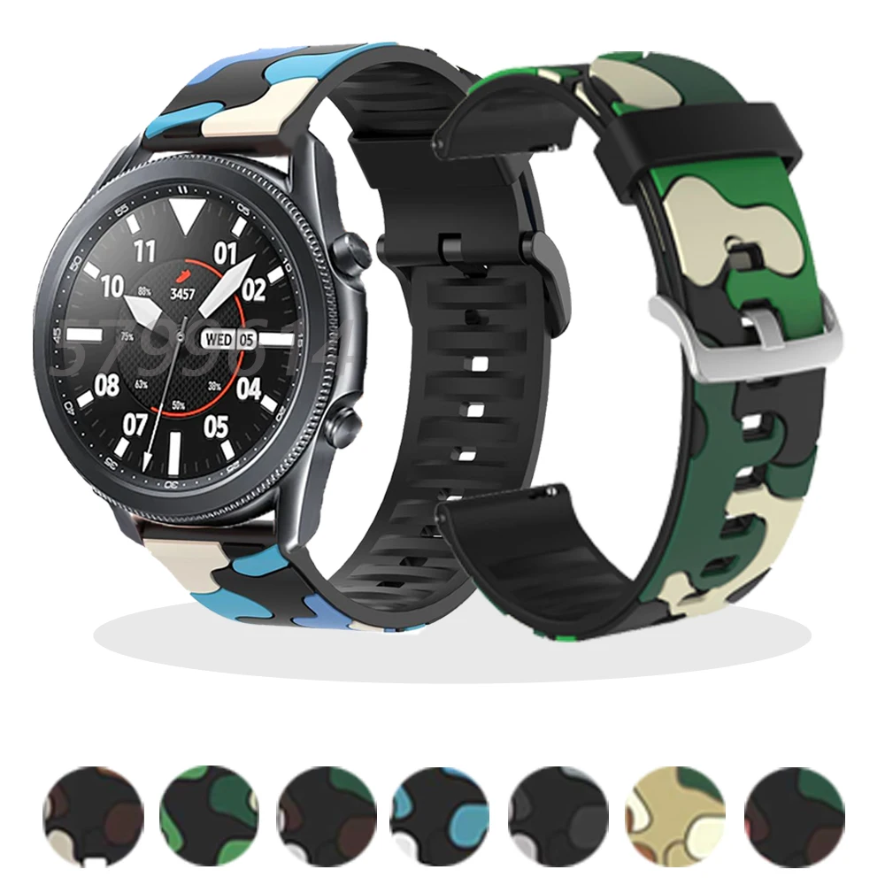 

Ремешок силиконовый для Samsung Galaxy Watch 3 41 45 мм, спортивный браслет для Samsung Galaxy Watch 3, аксессуары для часов