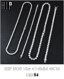 Хип-хоп 1Row Bling CZ Iced Out Стразы браслет из Кубического циркония теннисные цепи браслеты для женщин мужчин ювелирные изделия розовый красный