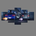 5 шт. синий GTR Toyota Racing плакат с автомобилями настенная Картина на холсте HD картина маслом домашний декор для гостиной современные модульные картины