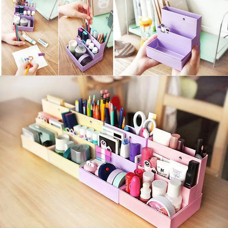 Модная практичная коробка для хранения бумажных досок DIY канцелярские