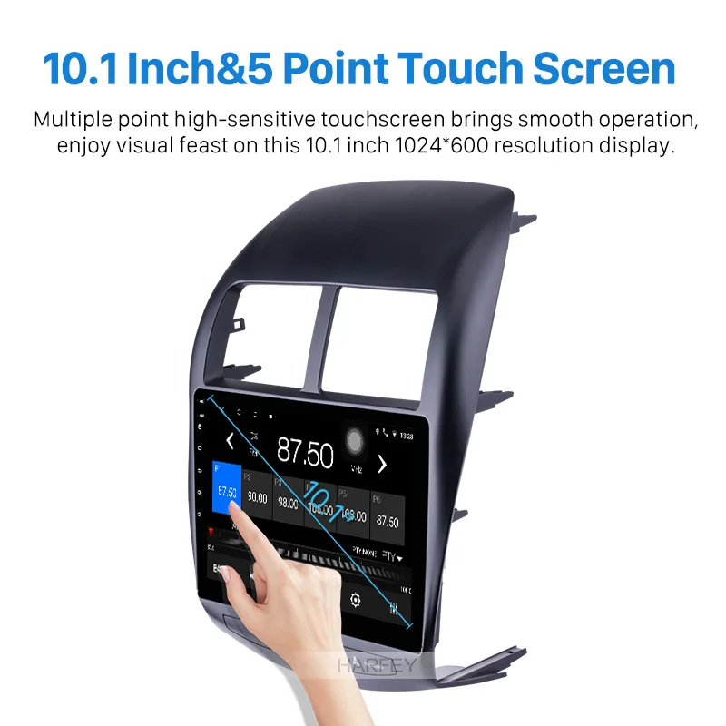 Автомобильный мультимедийный плеер Harfey мультимедийная стерео-система на Android 10 0