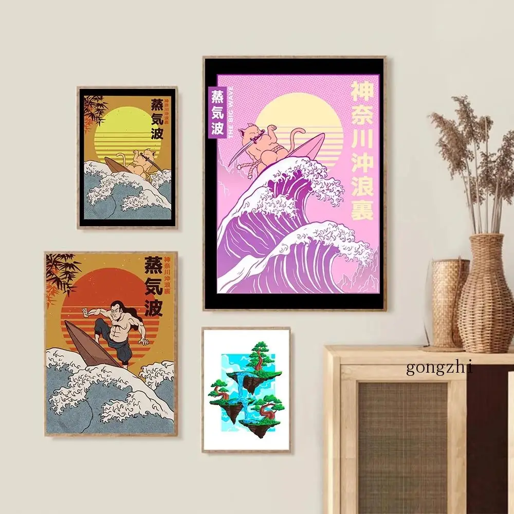 Японский самурайский город Осака классический выставочный плакат винтажная