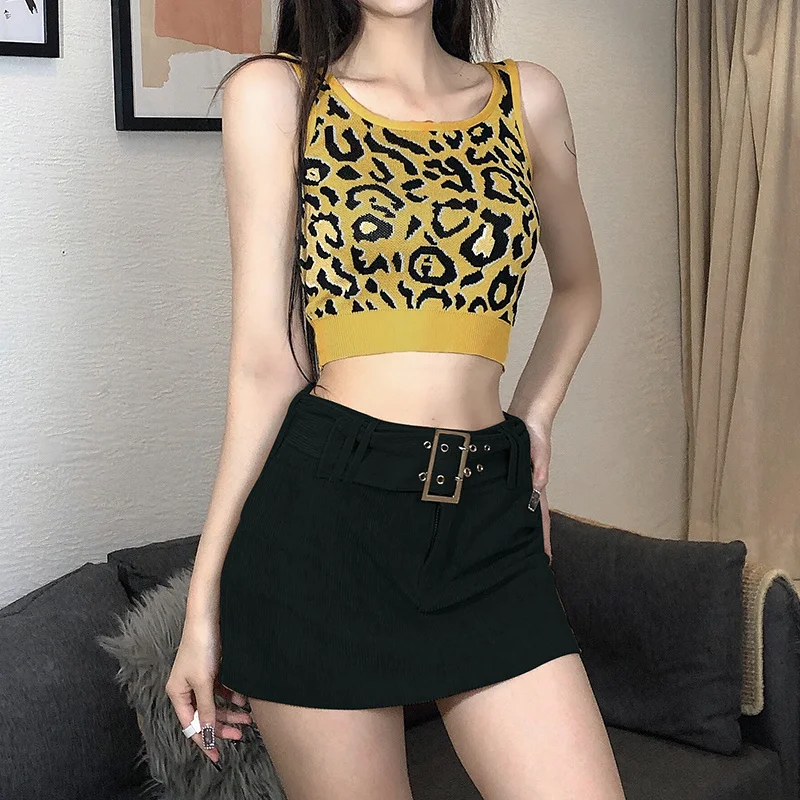 

Women's Tuan Style Leopard Camisole Women's Slim Fit Rac