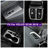 lift button gear box panel dashboard air rear ac outlet vent cover trim for volvo xc40 2019 2022 silver interior accessories