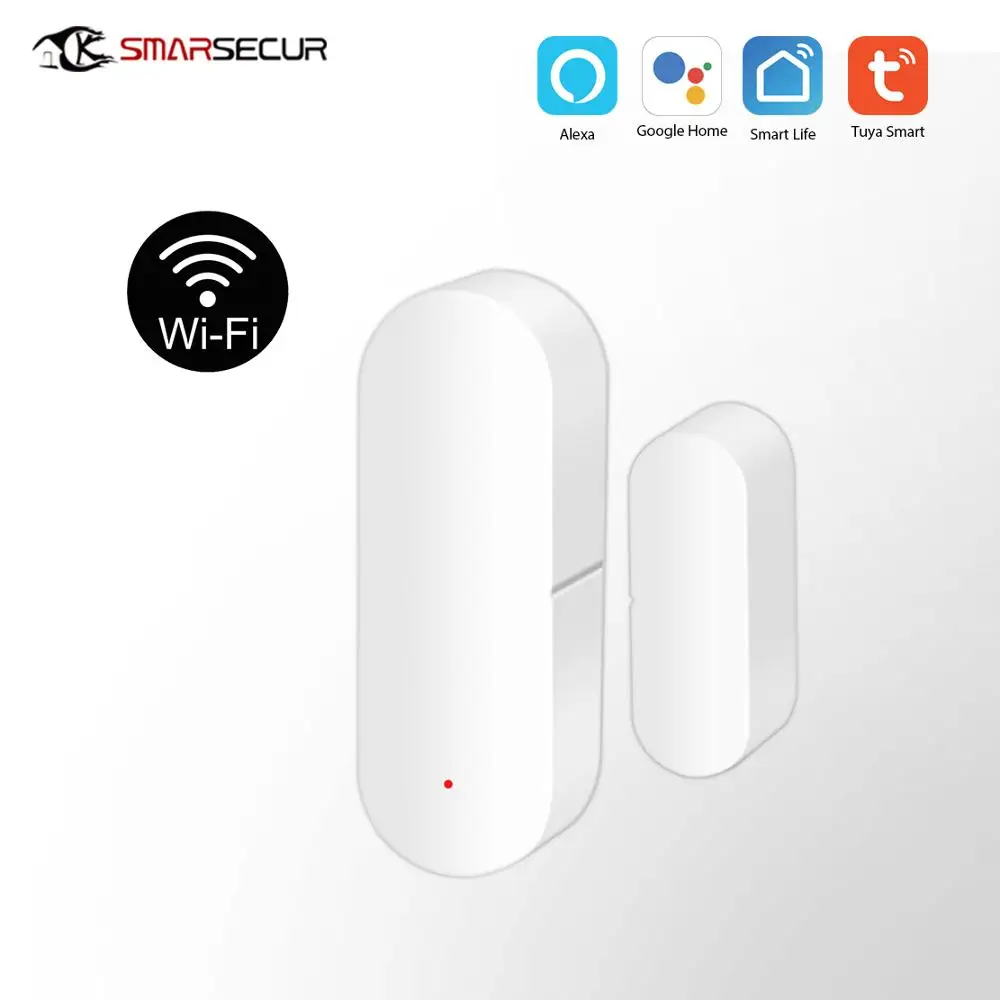 Умный дом WiFi датчик для двери умный контроль работа с alexa google домашняя сигнализация Безопасность