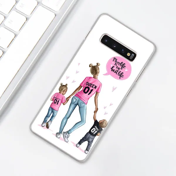 H03 Черный чехол для телефона с изображением мамы и королевы для samsung Galaxy S10e S10 Plus S7 S8 S9 Plus Note 8 9 10 Plus S10 5G жесткий чехол - Цвет: H03