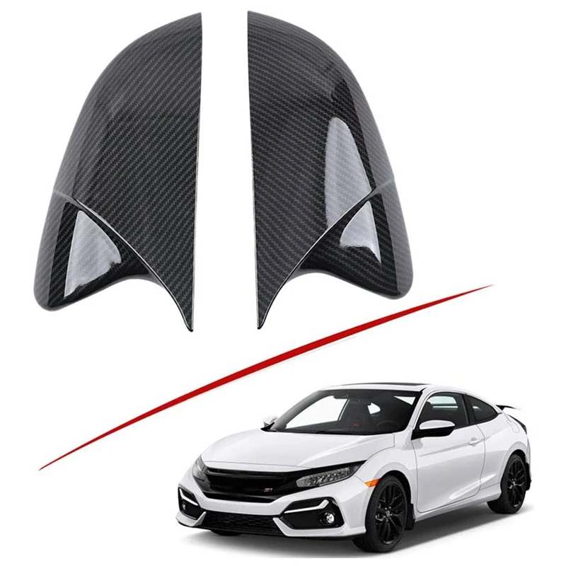 

Отделка боковой зеркальной крышки, для Honda Civic 2016-2020 крышка зеркала заднего вида Caps, Стиль углеродного волокна