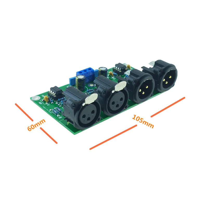 DIY сбалансированная плата предварительного усилителя неравномерная для