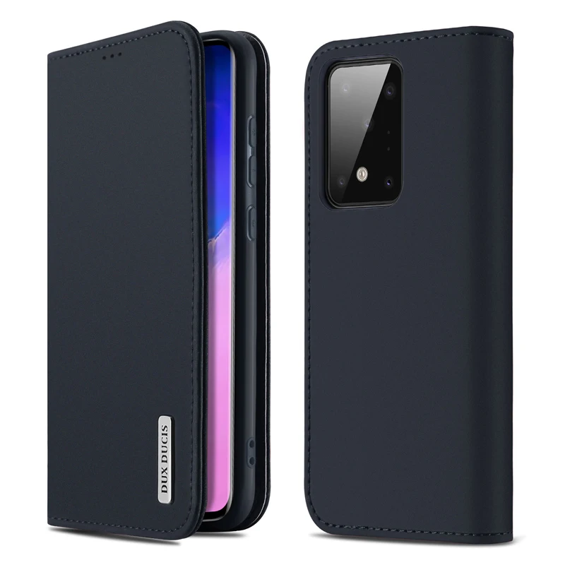 

DUX DUCIS Genuine Leather Case for Samsung Galaxy S20 Ultra Phone Case Flip Wallet Case for Galaxy S20 Plus Case with Card Slot