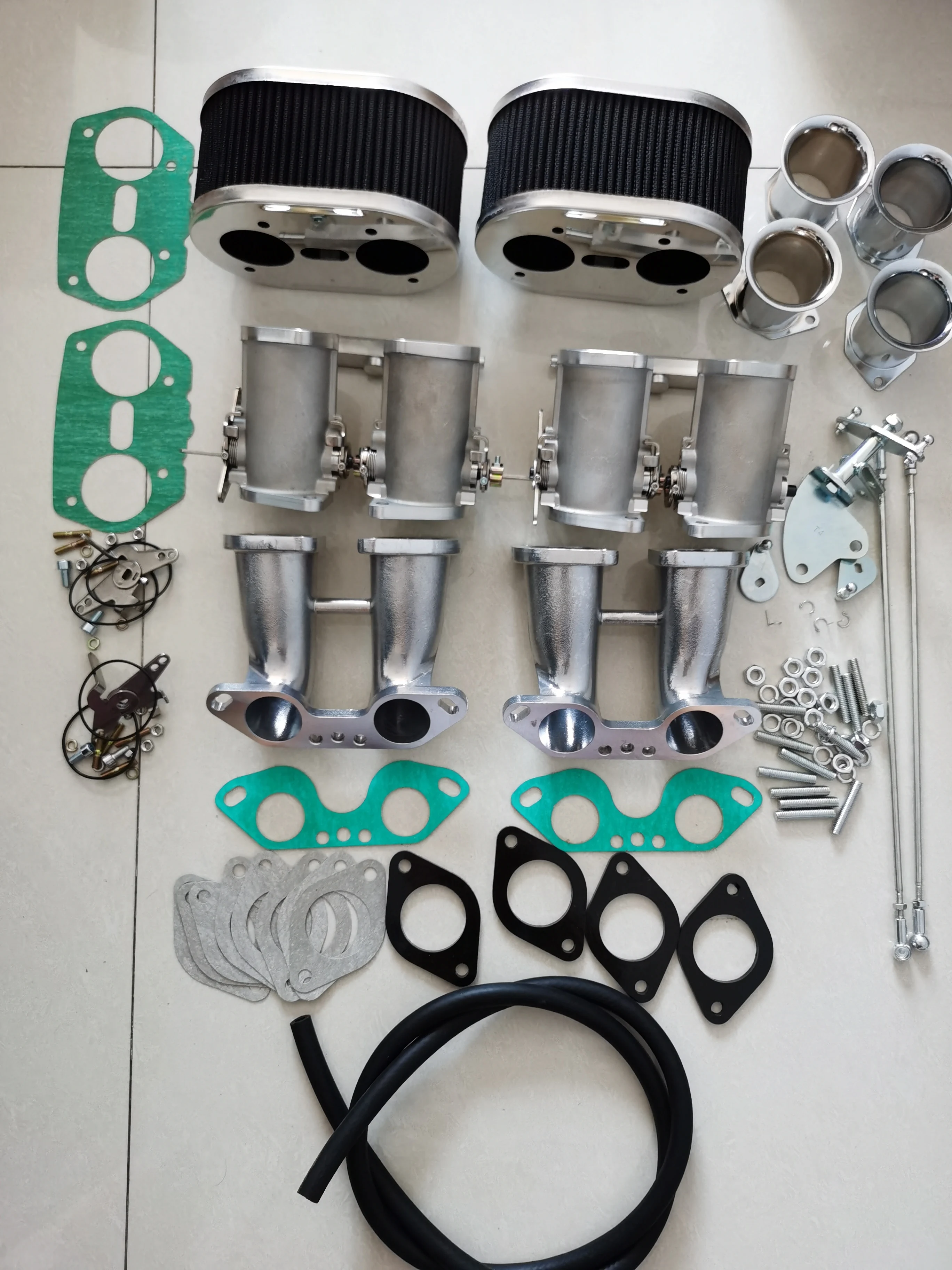 

dual 48 IDF throttle body with horn TPS plug filter split type