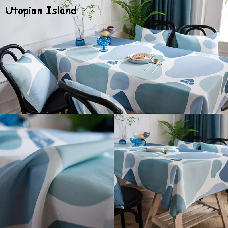 Рождество скатерть красочные булыжник крышка стола прямоугольная скатерти для