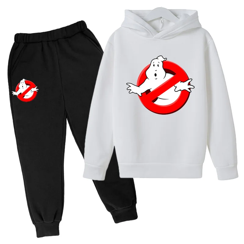 

Ghost catch autumn girl children's clothing sets children's sweater set outdoor causal sweater + pants suit children long sleeve