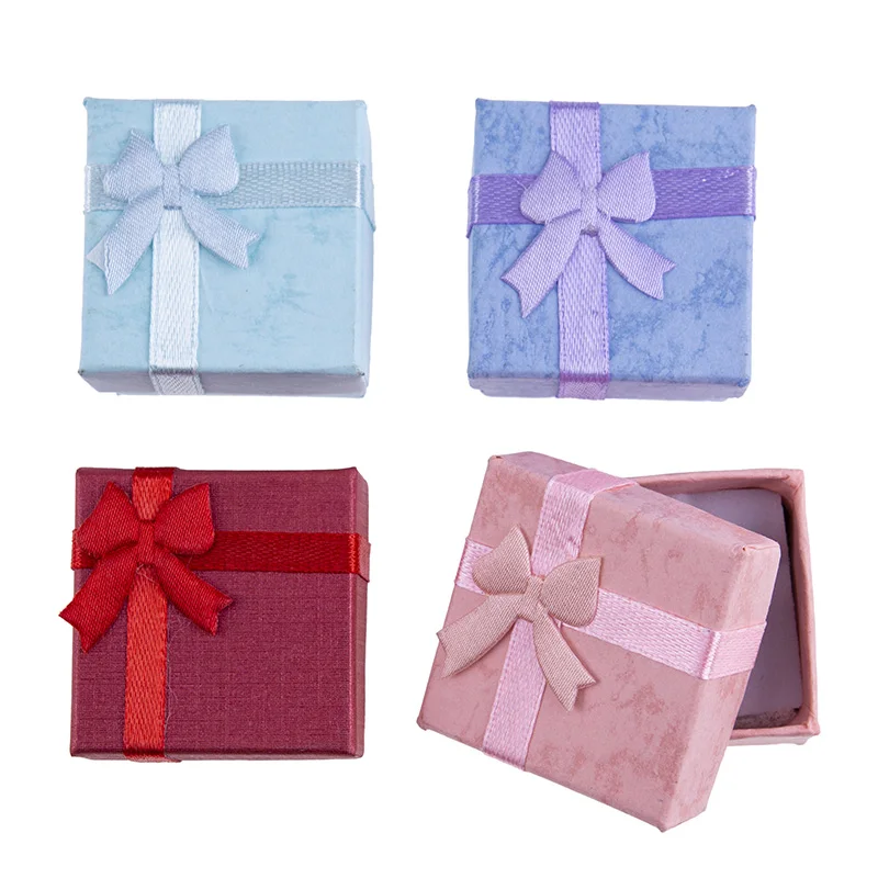 1 шт. 4*4 см 4 цвета ювелирные кольца серьги часы ожерелье маленькая квадратная