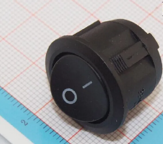 

Free shipping (100Pcs/lot) Wholesale 2 Pins 2 Positions ON/OFF Black Miniature Electrical Boat Rocker Switch