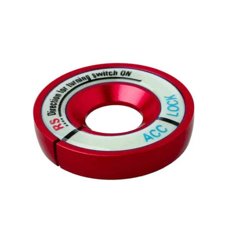 Автомобильный светящийся кольцевой выключатель для ключей декоративная