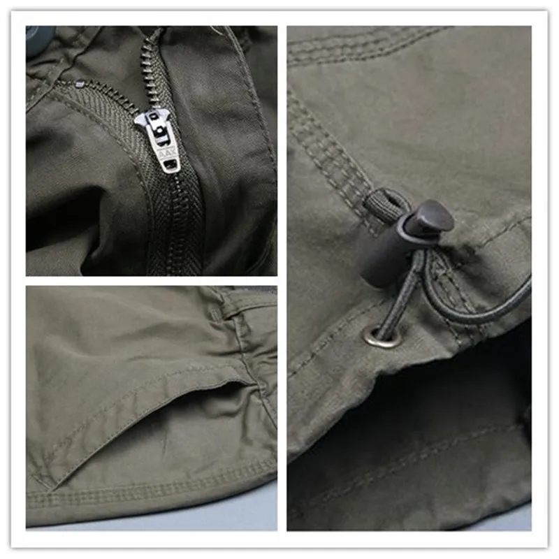 

Long Length Cargo Shorts Men Summer Casual Cotton Multi Pockets Hot Breeches Cropped Trousers Military Camouflage Shorts 5XL