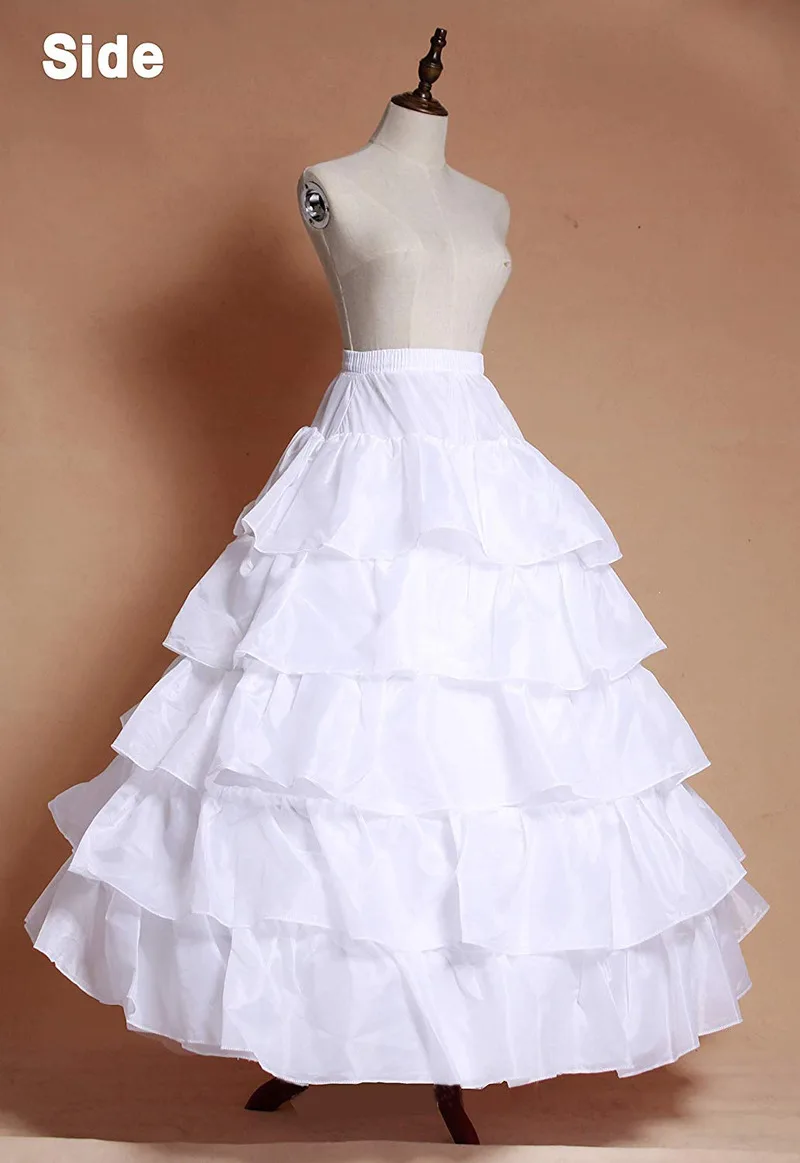 Женский кринолиновый подъюбник 4-ободковая юбка пятислойное бальное платье с