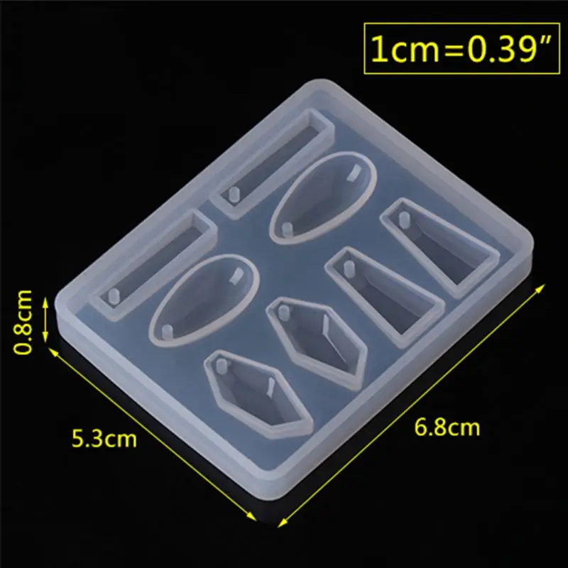 

Earrings Epoxy Mold Set DIY Stud Earring Jewelry Making Material Ear Hook Needles
