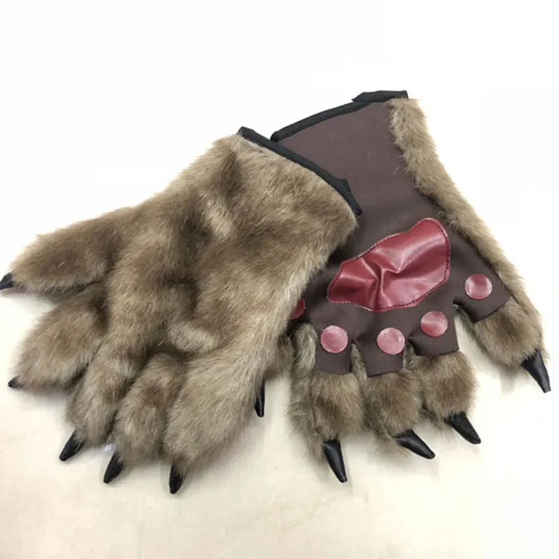 

Орангутан Werewolf, перчатки из шерстяного материала, украшение для Хэллоуина, для макияжа, для сцены, реквизит, фотография