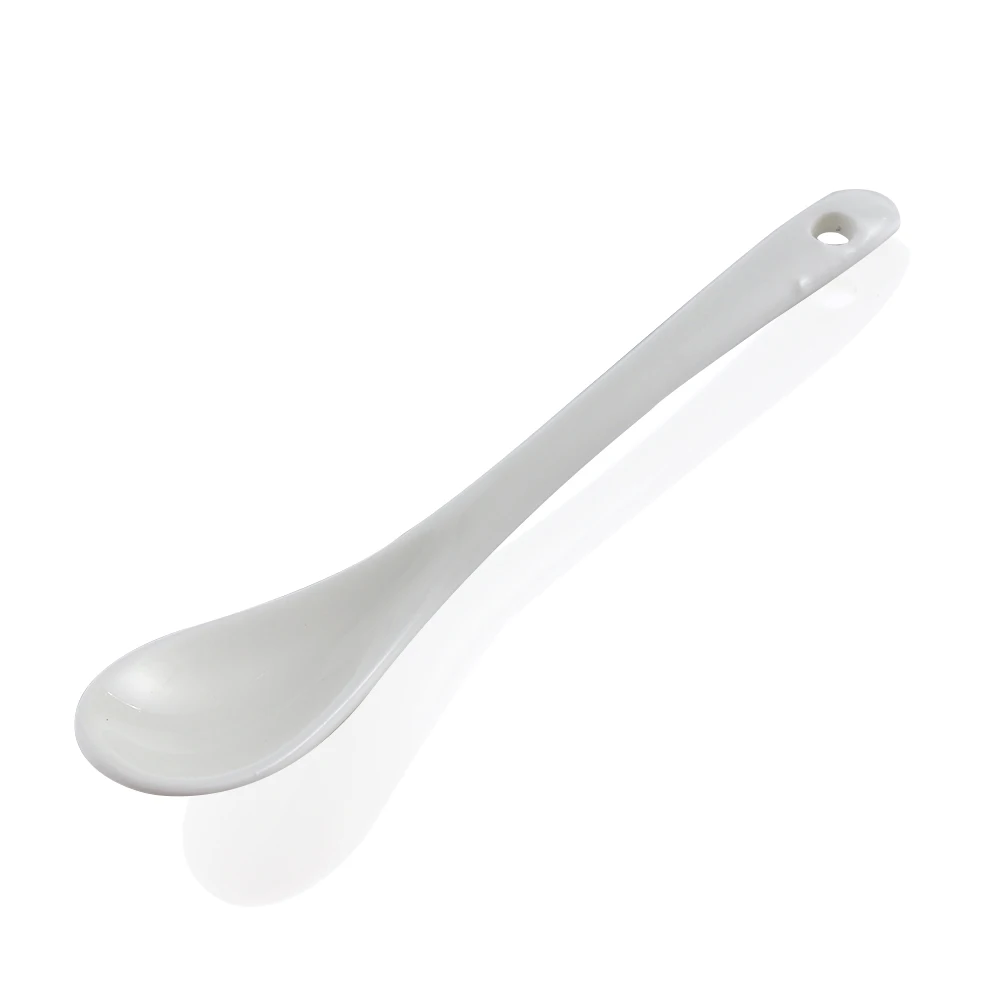 1 шт. фарфоровая кофейная ложка мини белая керамическая чайная сахарная