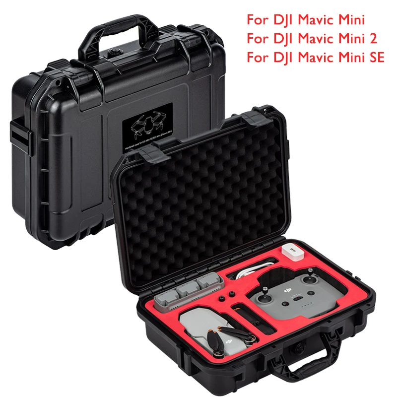 

Взрывозащищенный чехол для DJI Mavic Mini SE Mini 2 Drone, Жесткий Чехол, большая емкость, полная коробка для хранения аксессуаров