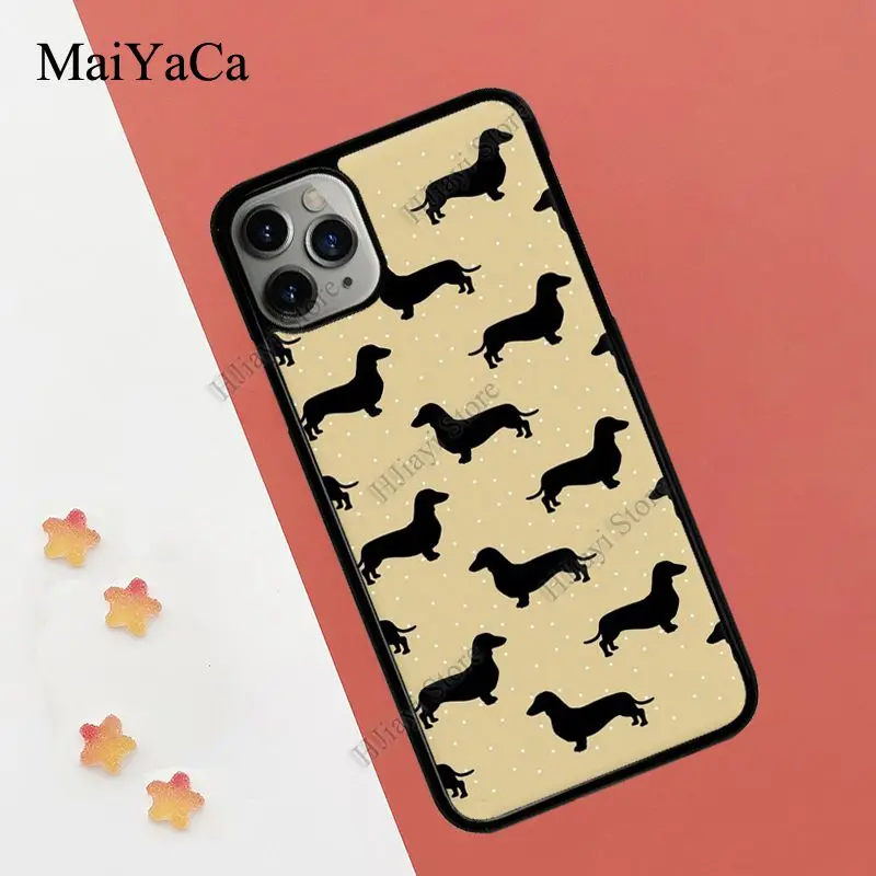 Чехол MaiYaCa с рисунком таксы для iPhone 12 Pro Max mini 11 XS X XR SE 2020 6S 7 8 Plus | Мобильные телефоны