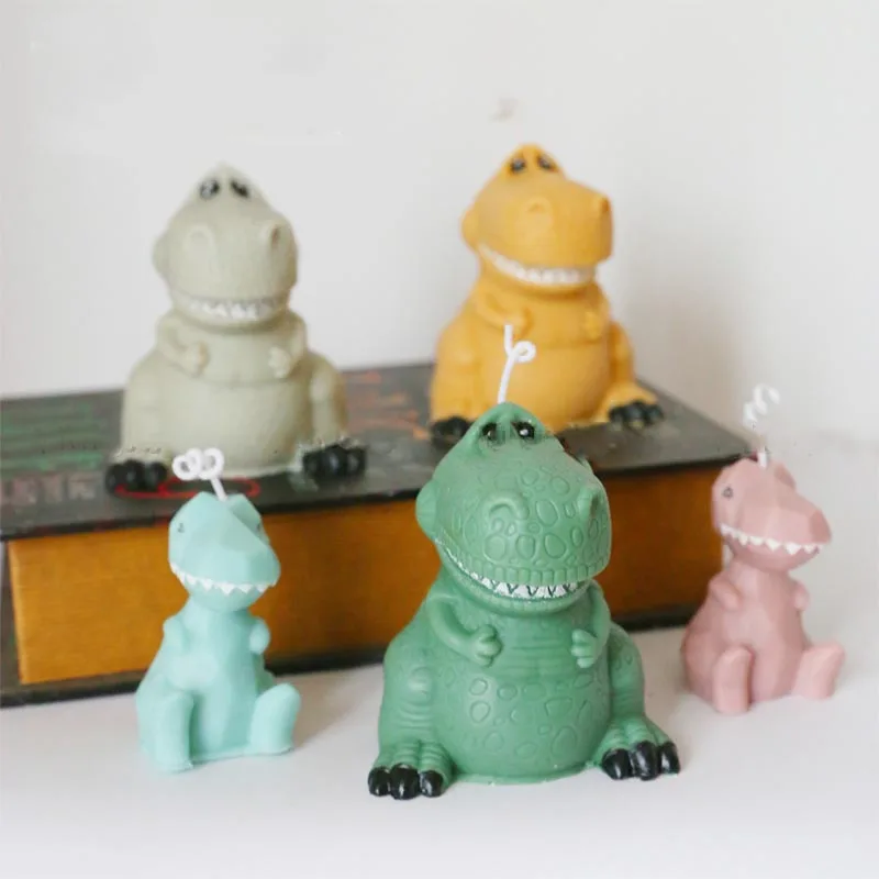 

Geometric Design 3D Dinosaur Silicone Mold Candle Making Aromatherapy Plaster Mold Handmade Soap Mold
