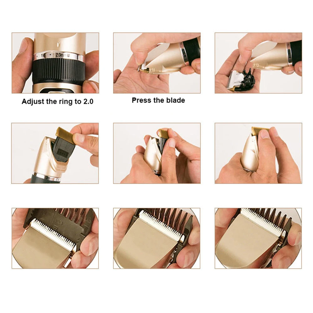 

Electrical Pet Hair Trimmer Professional Grooming Kit Rechargeable Pet Cat Dog Clipper Hair Set Machine Animals Cutting Shaver