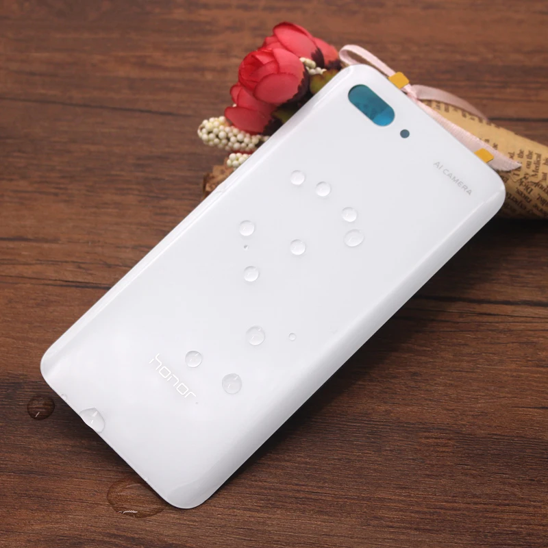Для huawei Honor 10 Задняя стеклянная крышка батареи задняя дверь корпус чехол для Honor 10 Lite Note 10 крышка батареи Задняя стеклянная панель - Цвет: Honor 10 White