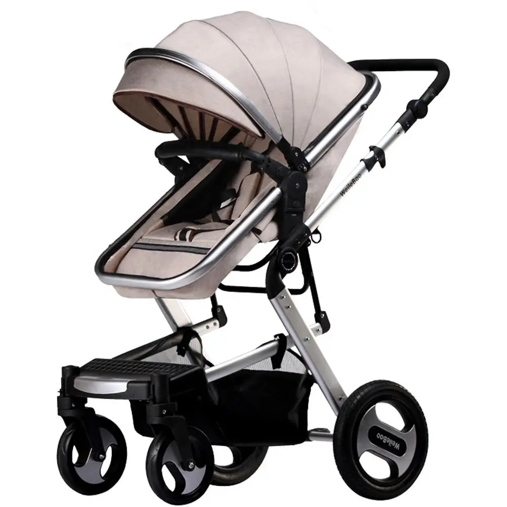 Kidlove Baby 2 в 1 детская коляска складная анти-шок складываемая коляска Высокая land-scape модная коляска