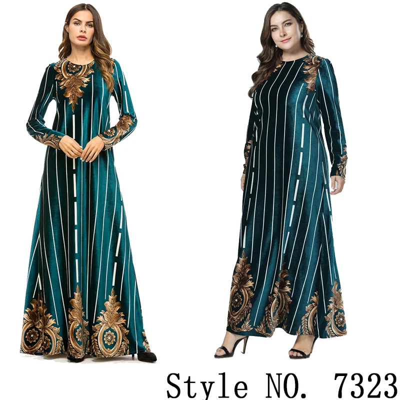 uae dubai dresses Мусульманский женский длинный рукав Дубайский хиджаб Макси платье Арабский Кафтан абайя скромный исламский ОАЭ пакистанский Турция кимоно Jalabiya платья - Цвет: uae dubai dresses