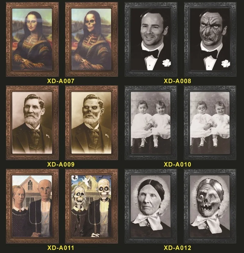 Декоративная картина Счастливого Хэллоуина бара дом с привидениями рамка