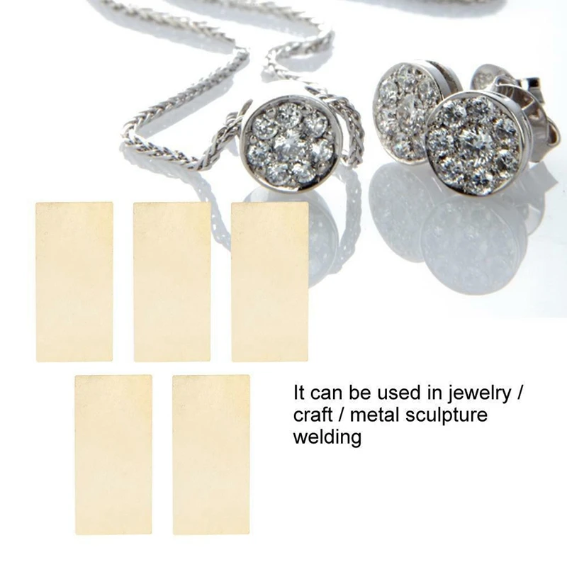 5Pcs Silver Solder Plated Hard Square Sheet Jewelry Making/Repair Welding Repair Kit | Other Tool Parts