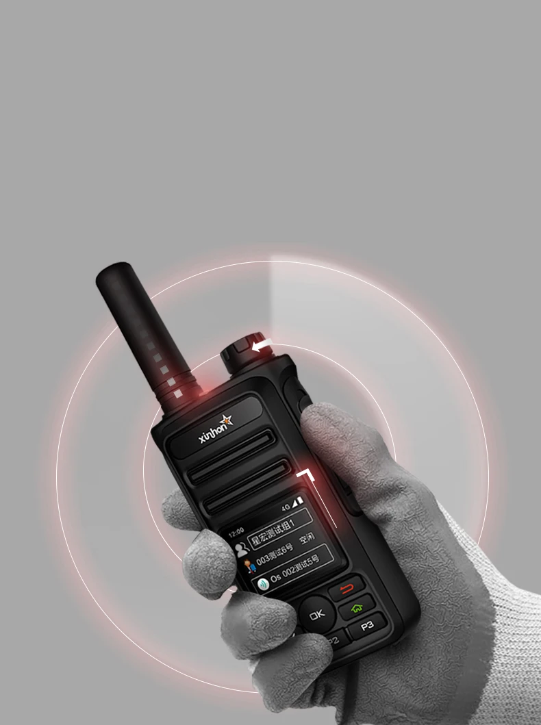 XH-78 Bluetooth GSM WCDMA WIFI IP Android Walkie Talkie PTT мобильный телефон с SIM-картой 4G LTE POC