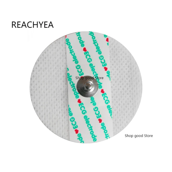 

50 шт. амбулаторные прокладки для электрокардиографа, фитинги, свинцовый провод, постер для ЭКГ, круглые электроды, нетканый материал для взр...