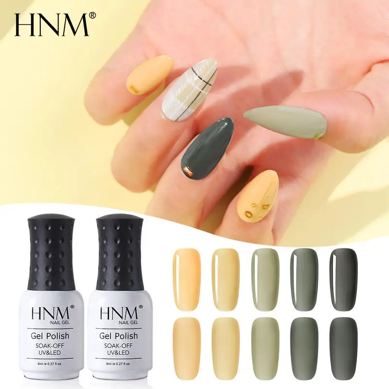 Гель-лак для ногтей HNM 8 мл УФ-светодиодный Праймер Полупостоянный маникюра |