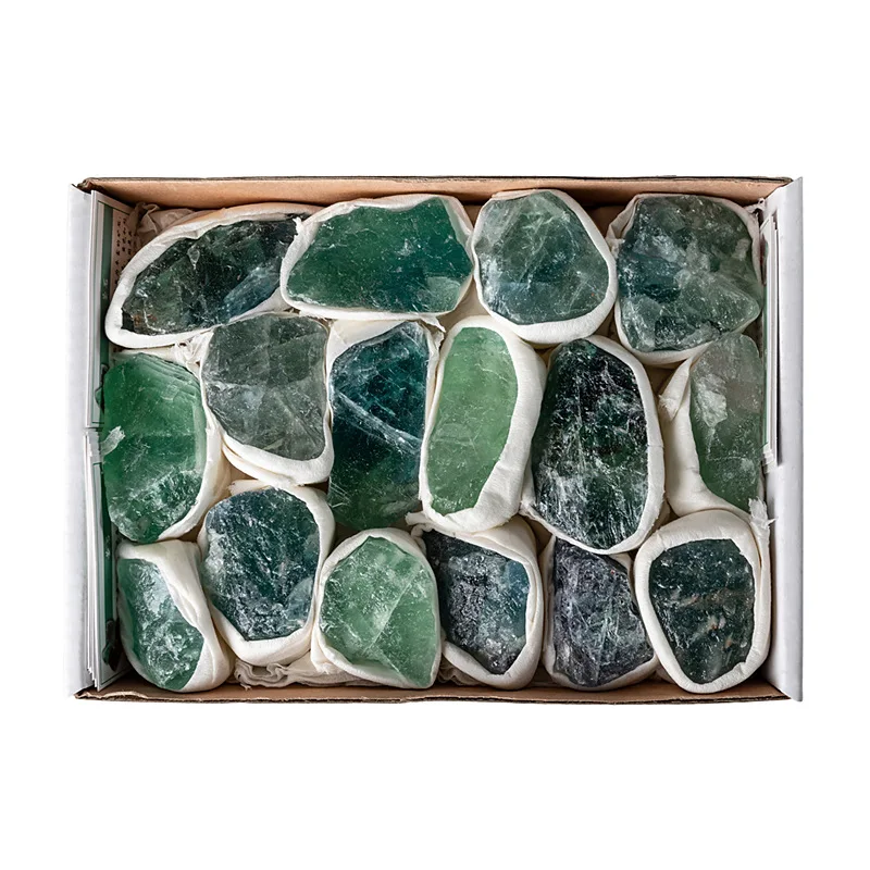 

1 Box Natural Green Fluorite Big Size Raw Minerals Stones Specimen Crystal healing Collection Gemstones Home Decor