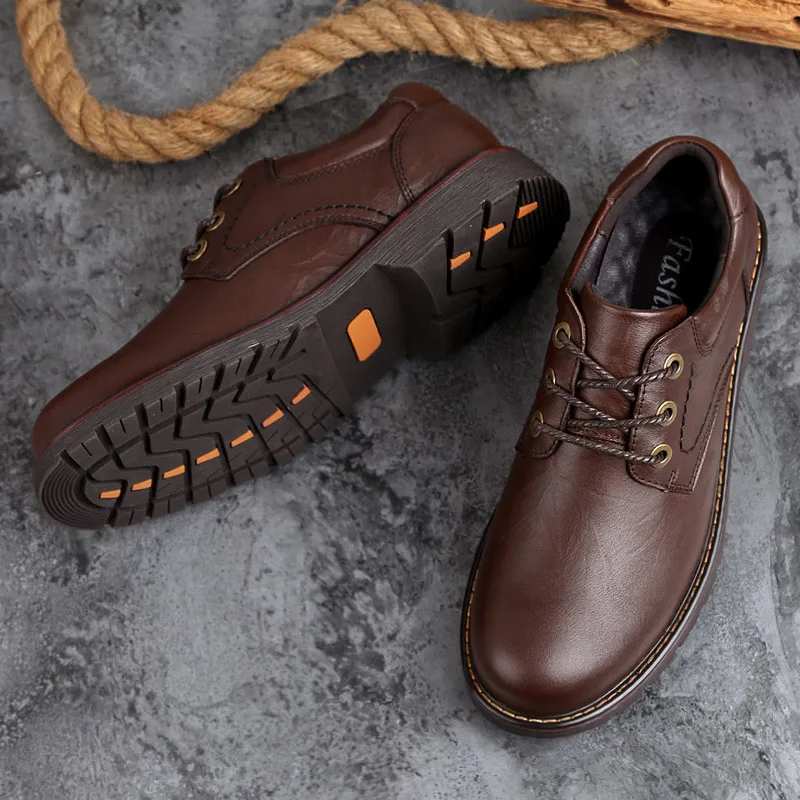 Низкая Dr Martens Мужская первый слой натуральная кожаная мужская обувь высокого качества Martins лифт обувь Рабочая безопасность плюс Размер 47