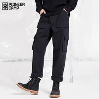 pioneer camp 2020 winter mens cargo pants 100 cotton straight loose black gray joggers for male xxs002233