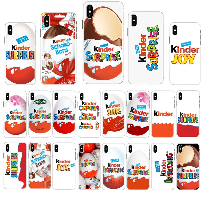 

Kinder Surprise Eggs Surprise Chocolate Phone Case For iphone 13 11 Pro Max Case For iPhone 12 Pro Max XS MAX XR SE2 8 7 Plus X